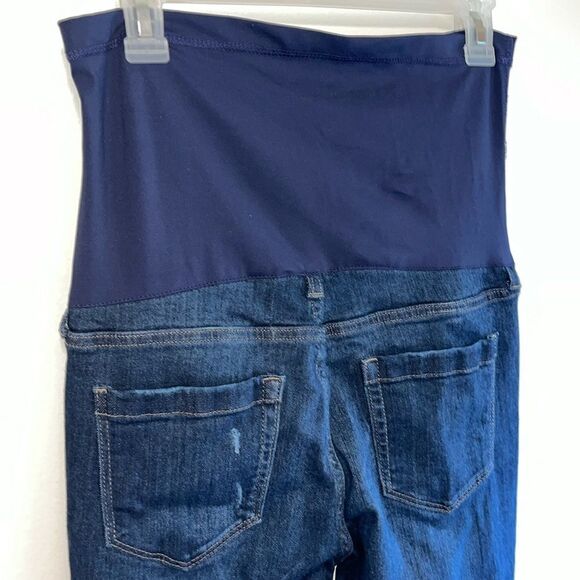 EXCELLENT DISTRESSED CONDITION SIZE 29 PINK BLUSH MATERNITY JEANS - Picture 6 of 9